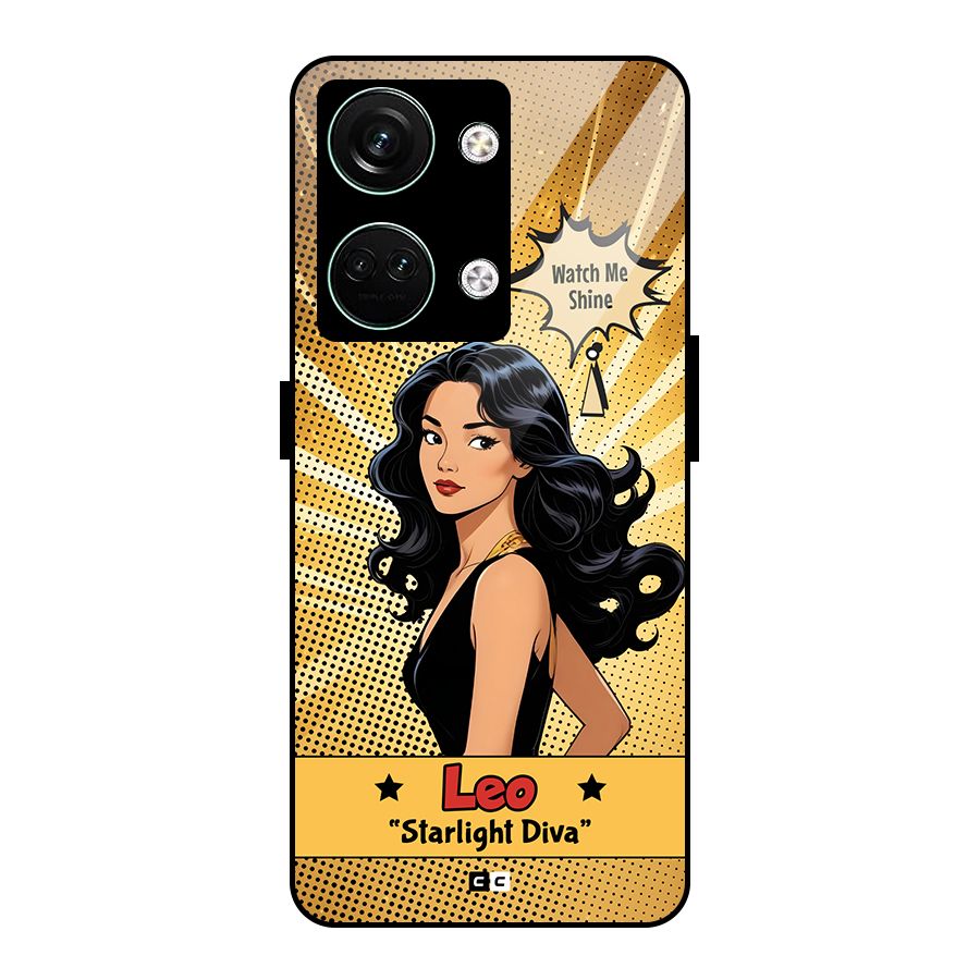 Diva Leo Glass Back Case for Oneplus Nord 3