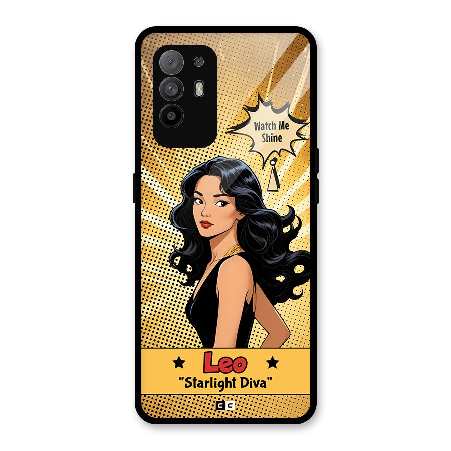 Diva Leo Glass Back Case for Oppo F19 Pro Plus 5G