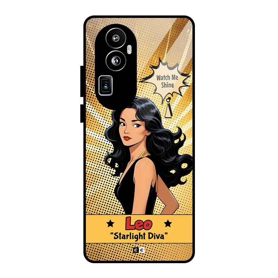 Diva Leo Glass Back Case for Oppo Reno10 Pro Plus