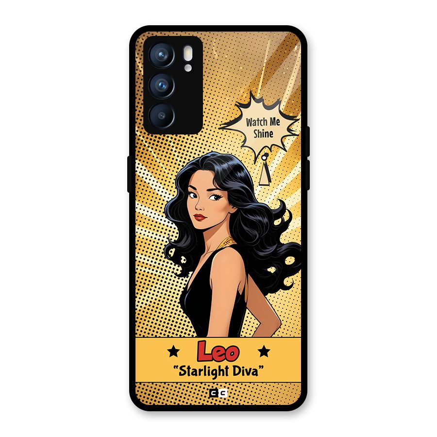 Diva Leo Glass Back Case for Oppo Reno6 5G
