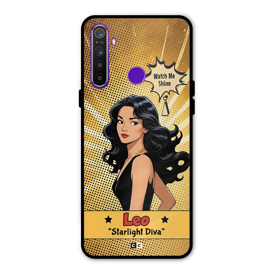 Diva Leo Glass Back Case for Realme 5s