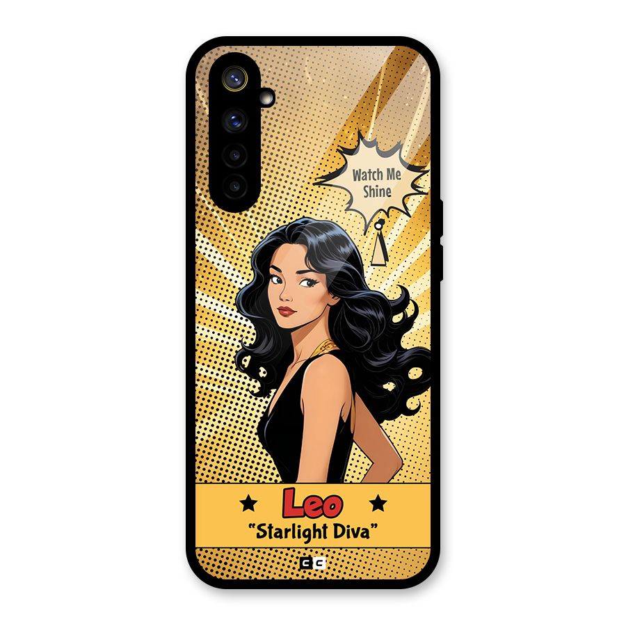 Diva Leo Glass Back Case for Realme 6