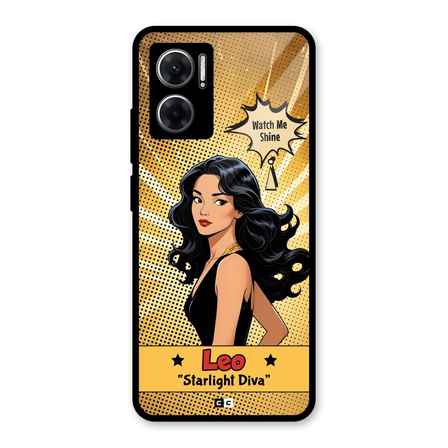 Diva Leo Glass Back Case for Redmi 11 Prime 5G