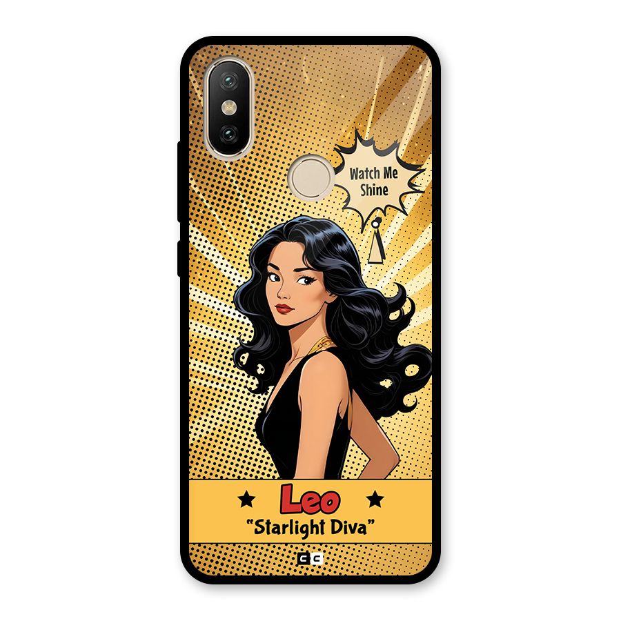 Diva Leo Glass Back Case for Redmi A2