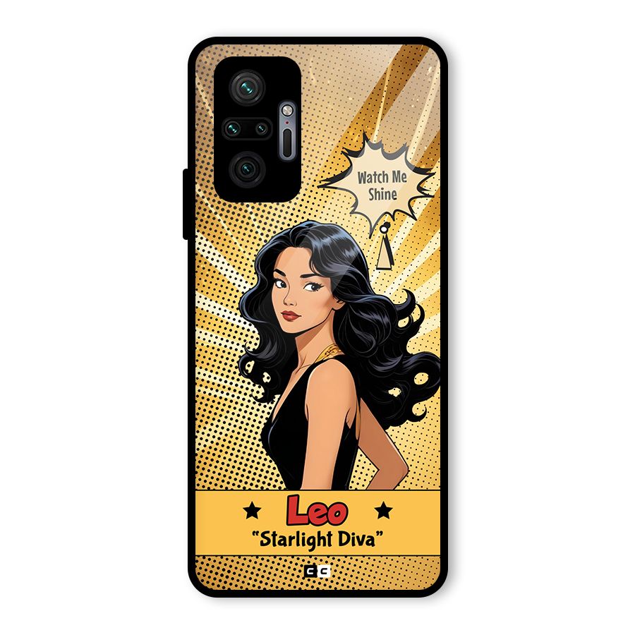 Diva Leo Glass Back Case for Redmi Note 10 Pro Max