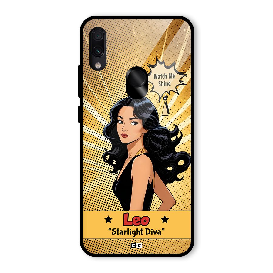 Diva Leo Glass Back Case for Redmi Note 7 Pro