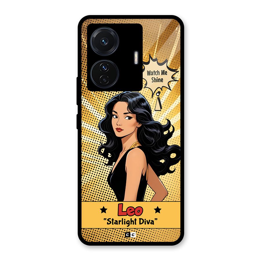 Diva Leo Glass Back Case for Vivo T1 Pro