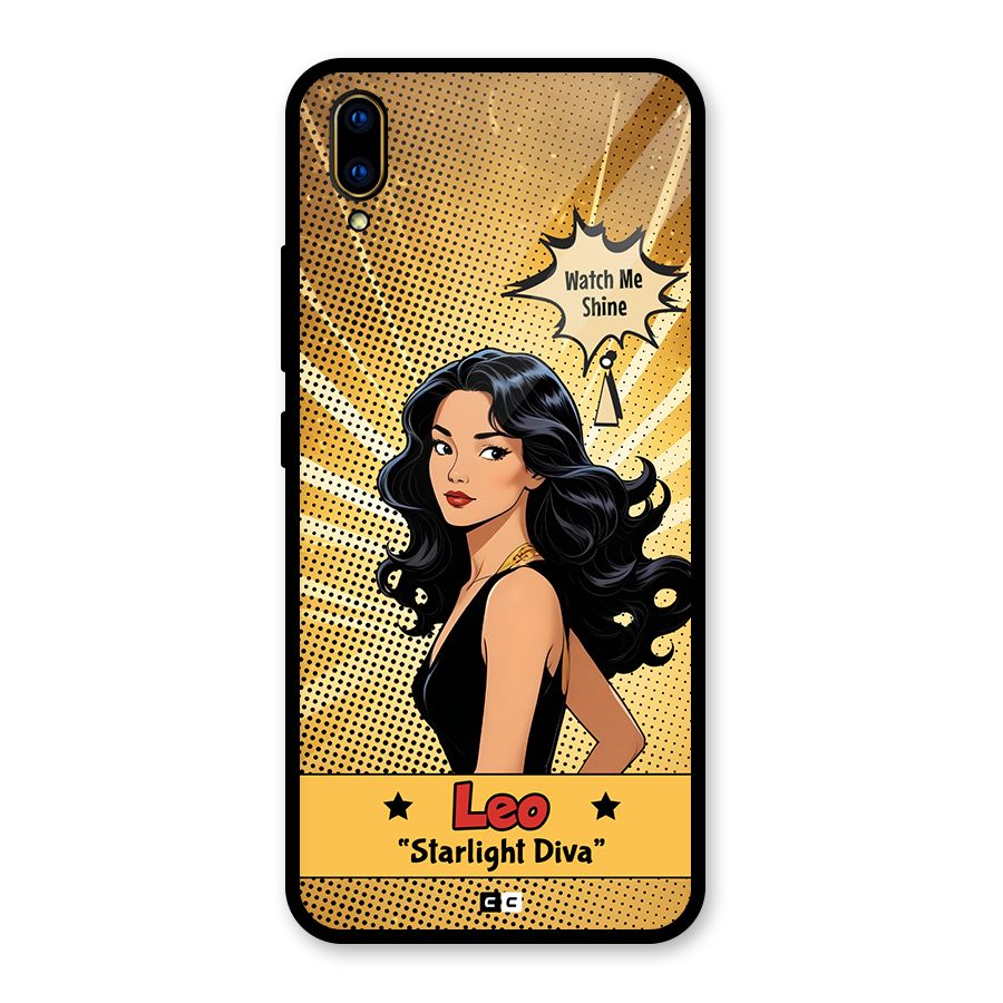 Diva Leo Glass Back Case for Vivo V11 Pro