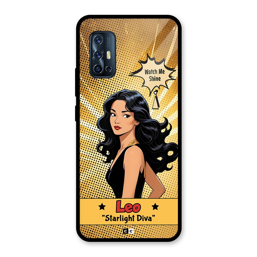 Diva Leo Glass Back Case for Vivo V17