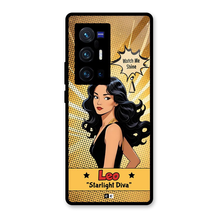 Diva Leo Glass Back Case for Vivo X70 Pro Plus