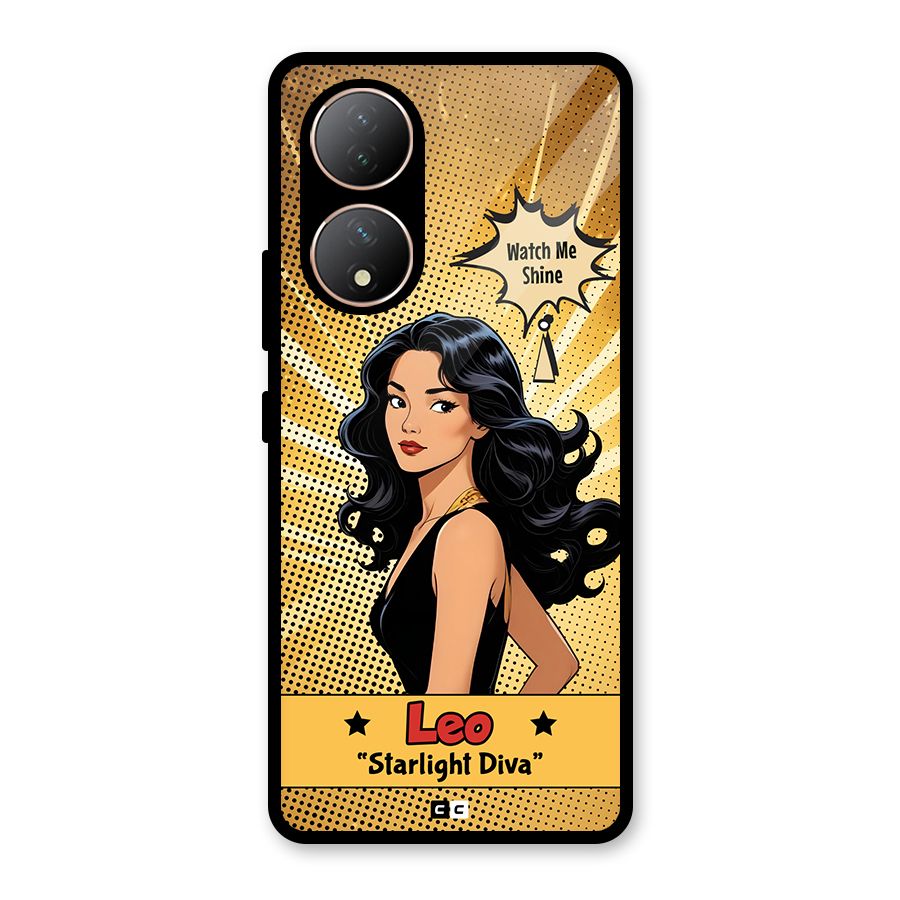 Diva Leo Glass Back Case for Vivo Y100