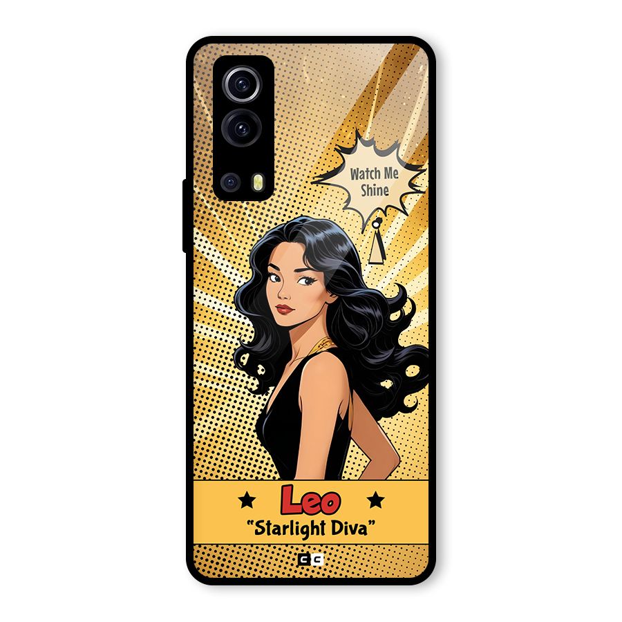 Diva Leo Glass Back Case for Vivo iQOO Z3