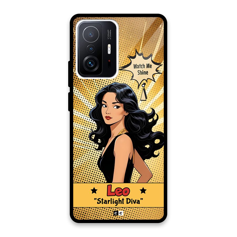 Diva Leo Glass Back Case for Xiaomi 11T Pro