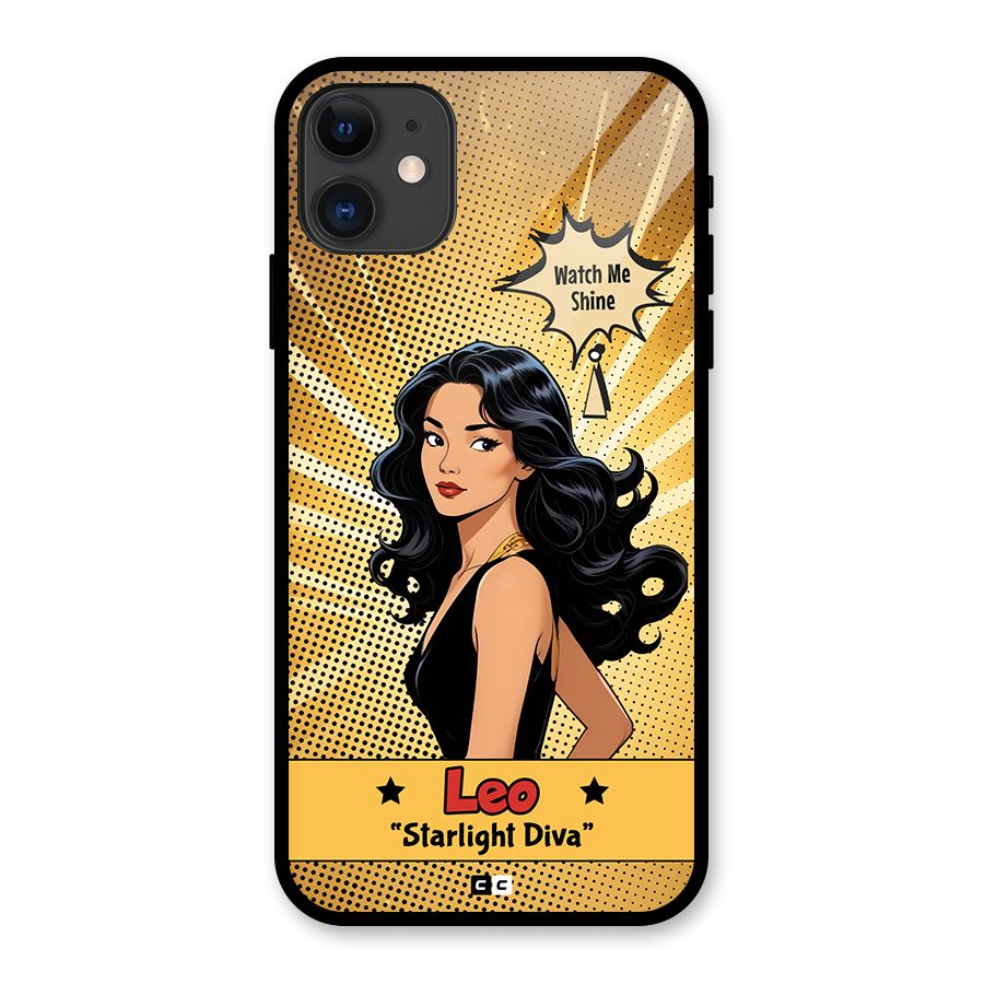 Diva Leo Glass Back Case for iPhone 11