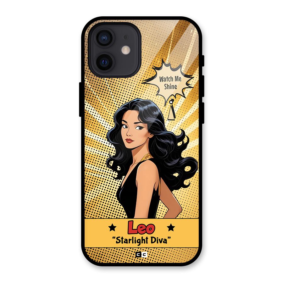 Diva Leo Glass Back Case for iPhone 12