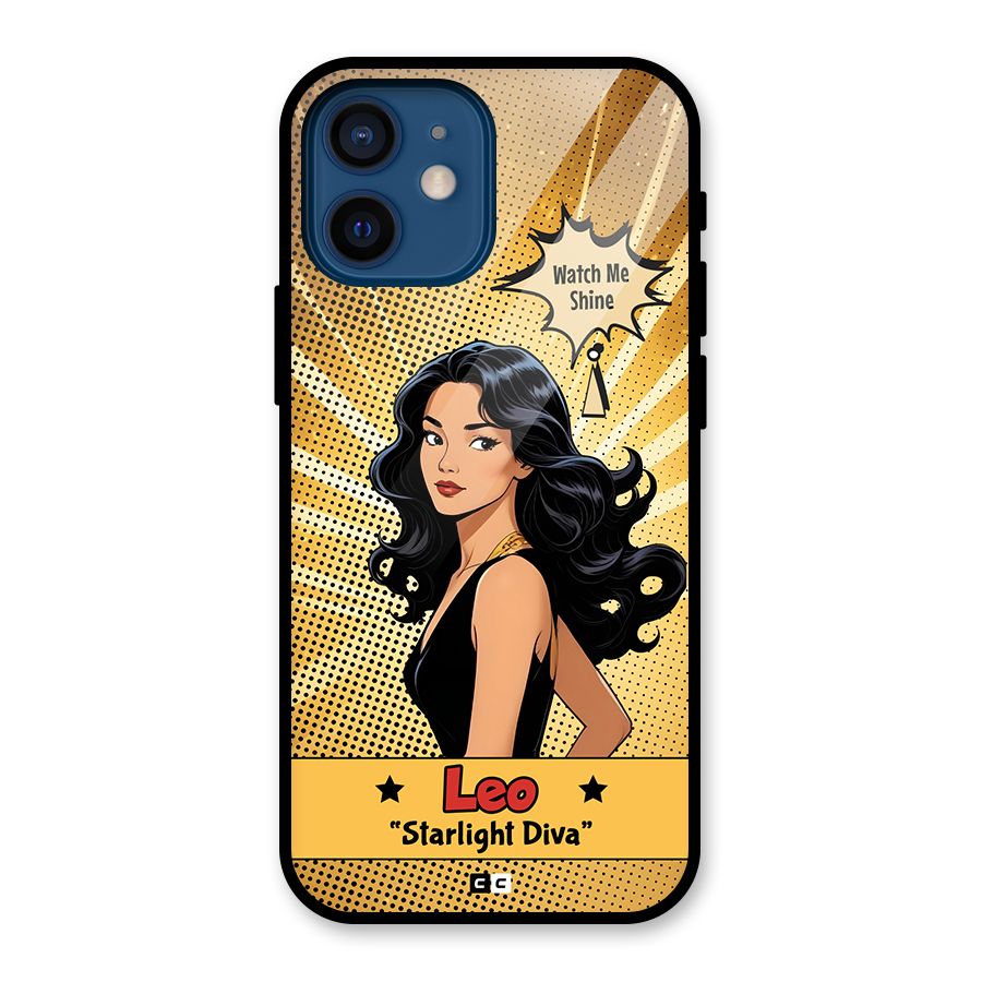 Diva Leo Glass Back Case for iPhone 12 Mini