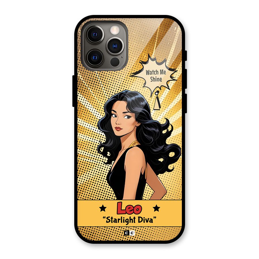 Diva Leo Glass Back Case for iPhone 12 Pro