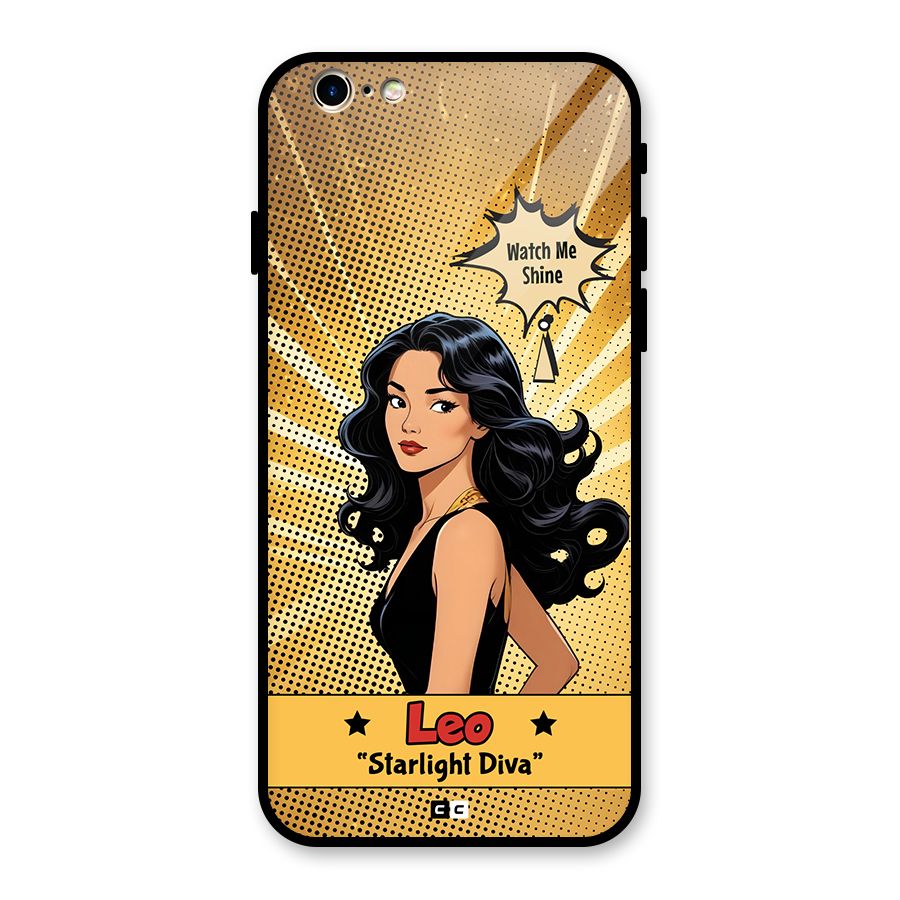 Diva Leo Glass Back Case for iPhone 6 6S