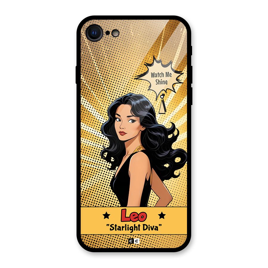 Diva Leo Glass Back Case for iPhone 7