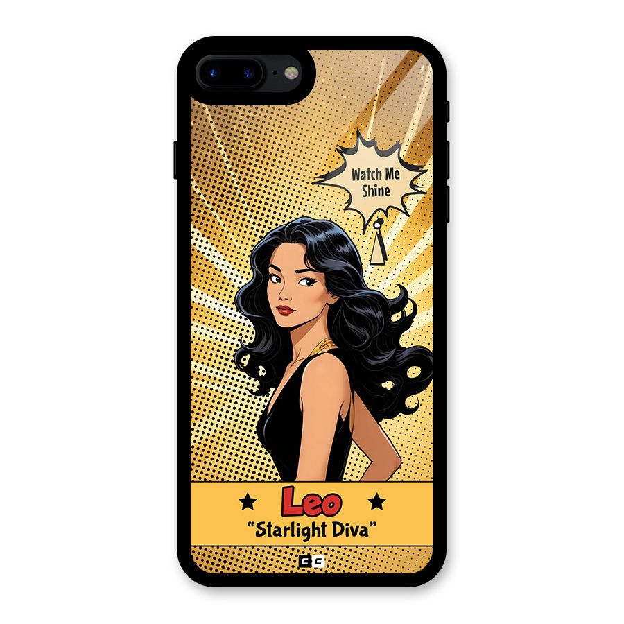 Diva Leo Glass Back Case for iPhone 8 Plus