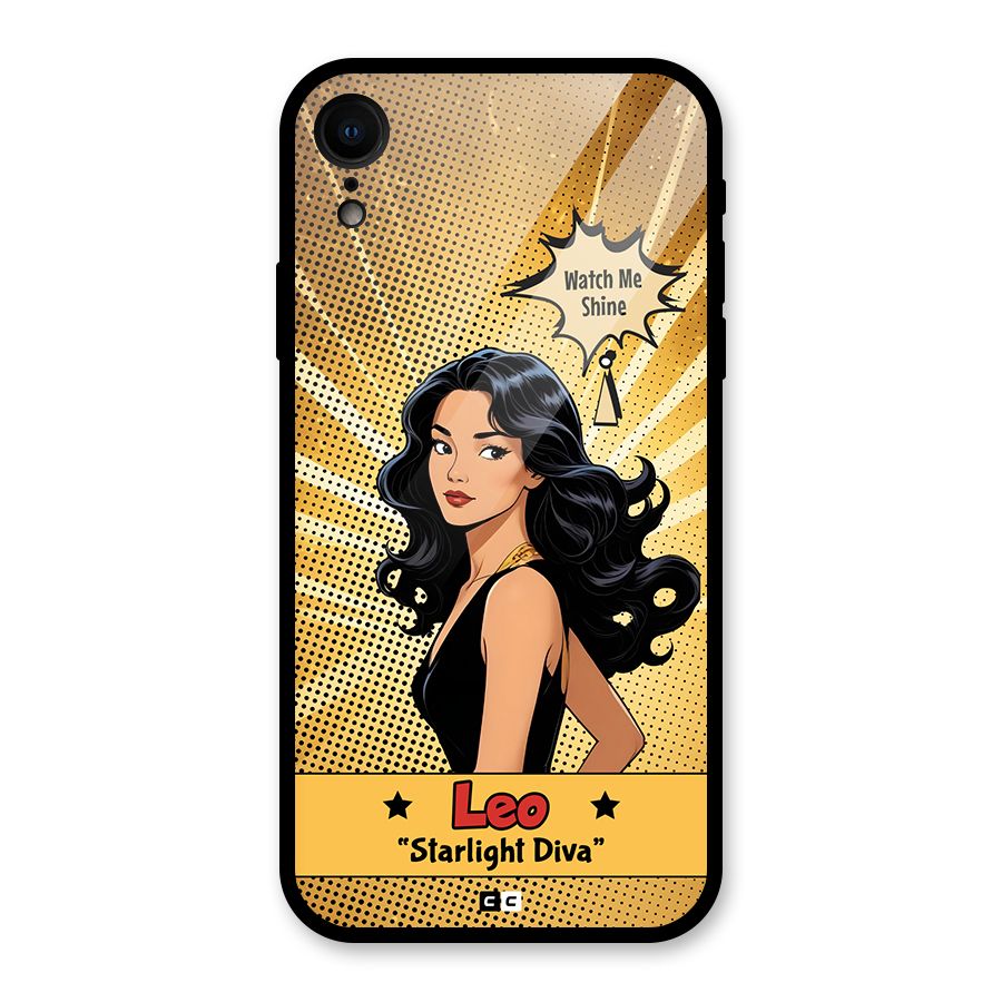Diva Leo Glass Back Case for iPhone XR