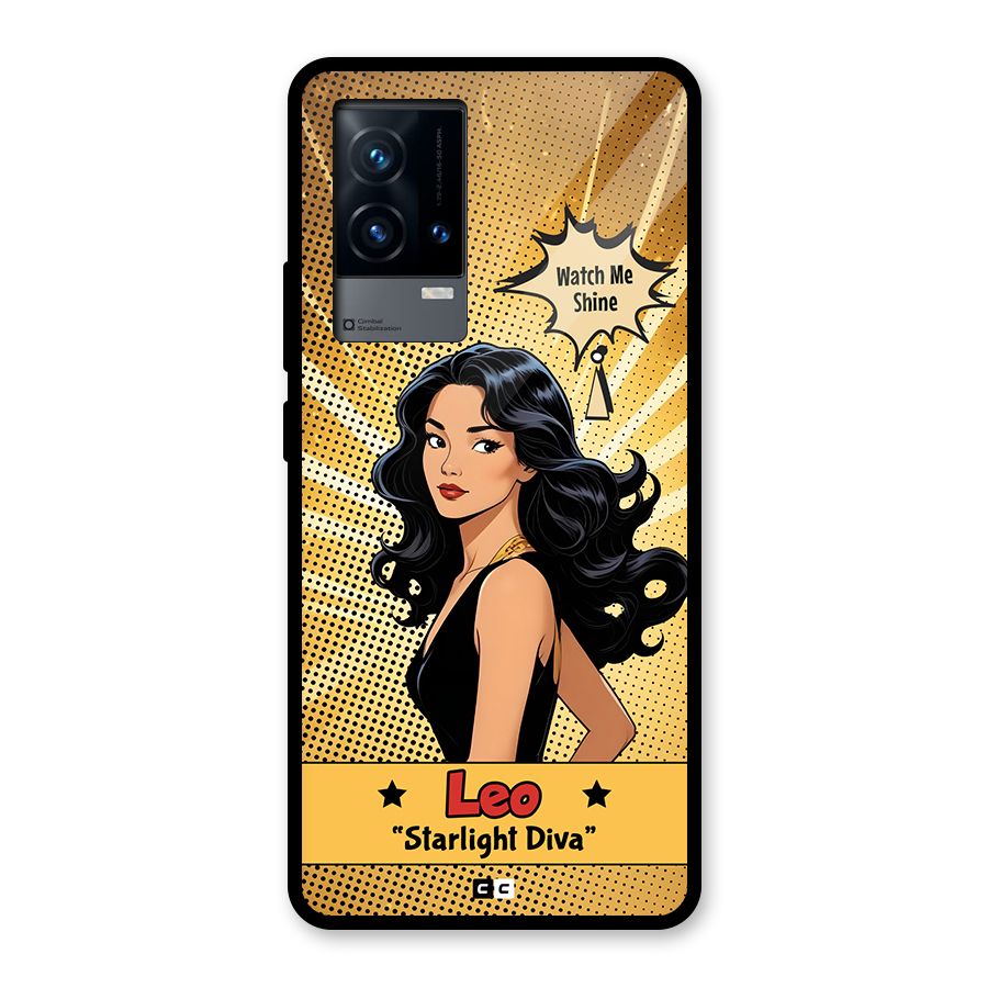 Diva Leo Glass Back Case for iQOO 9 5G