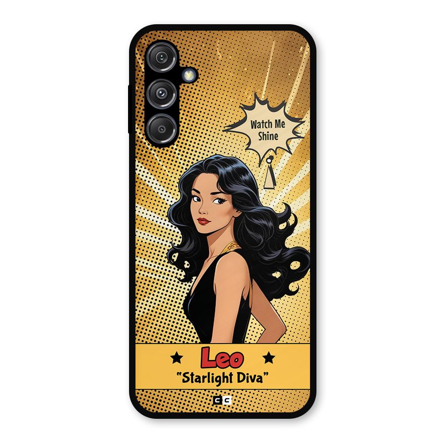Diva Leo Metal Back Case for Galaxy M34 5G
