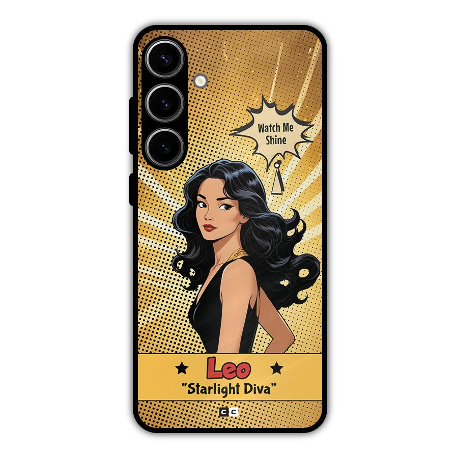 Diva Leo Metal Back Case for Galaxy S24 Plus