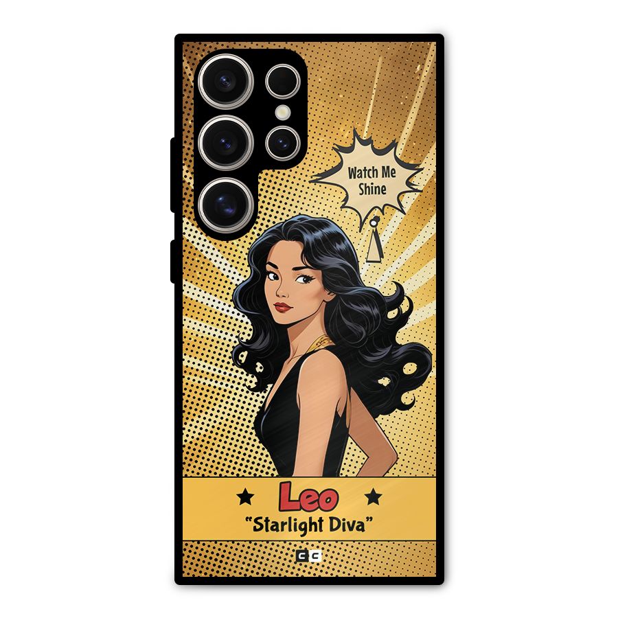 Diva Leo Metal Back Case for Galaxy S24 Ultra