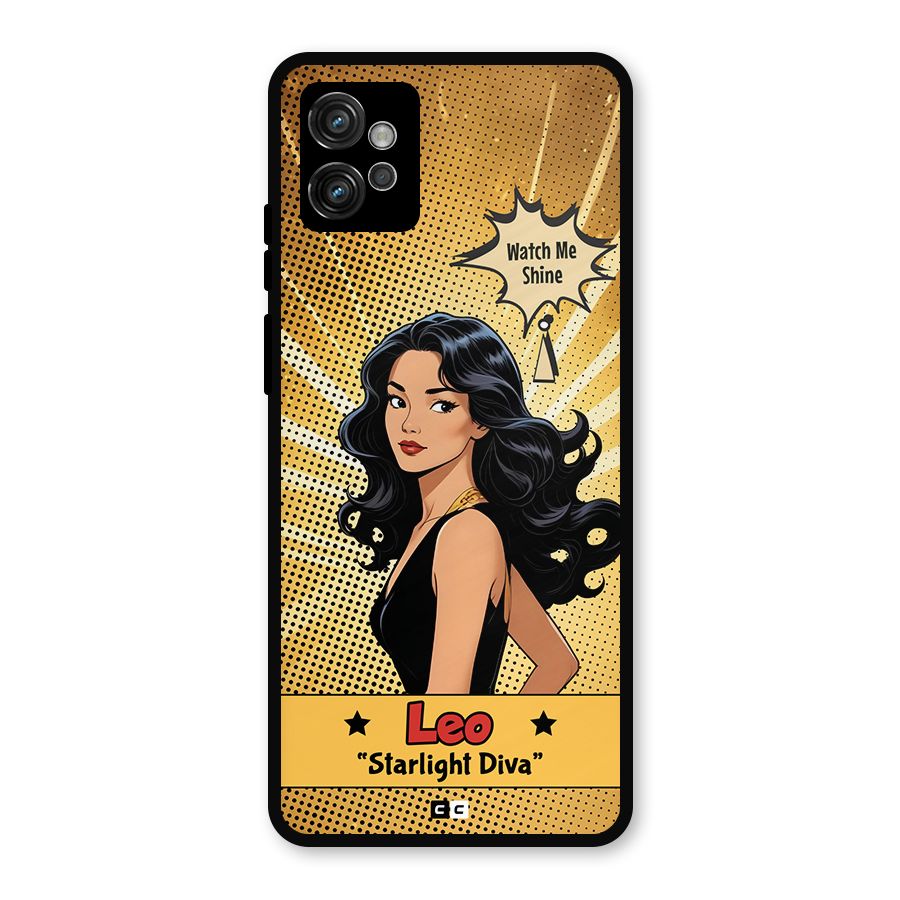 Diva Leo Metal Back Case for Moto G32