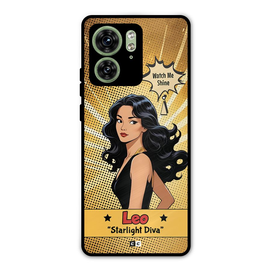 Diva Leo Metal Back Case for Motorola Edge 40 5G