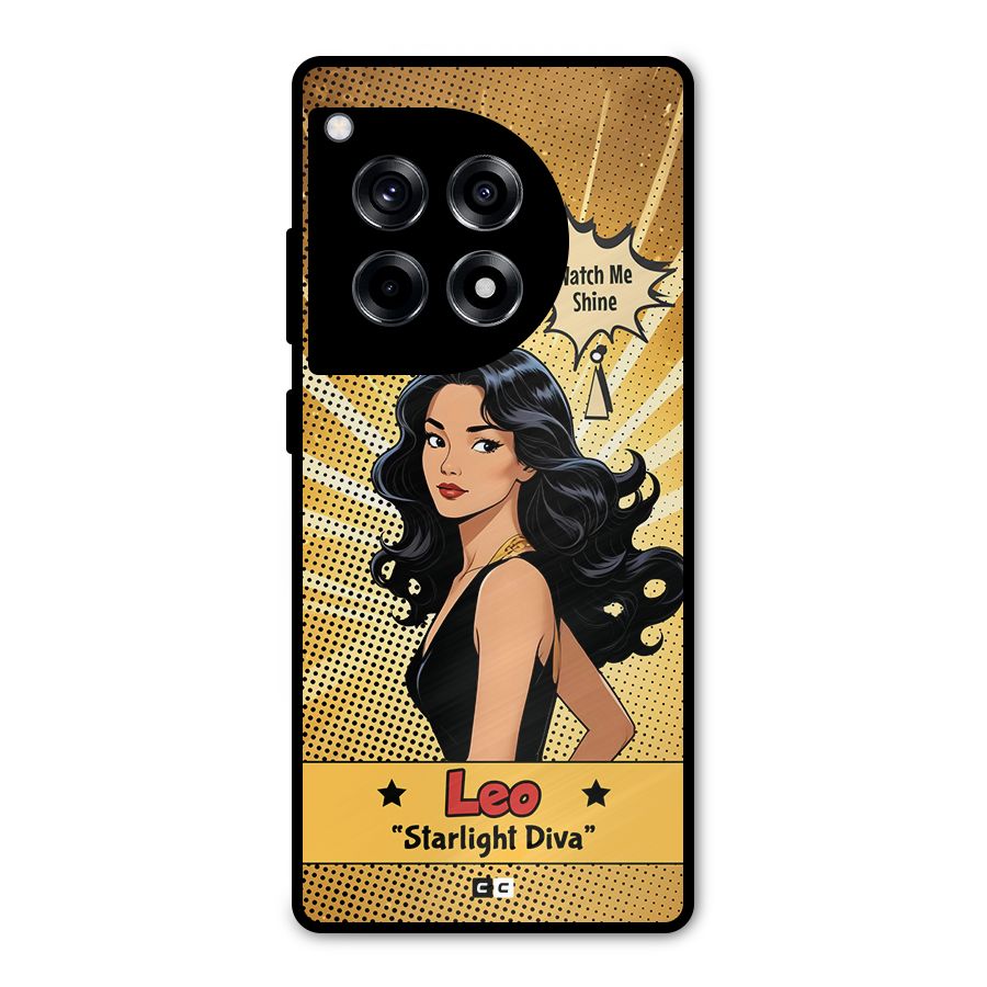 Diva Leo Metal Back Case for OnePlus 12R
