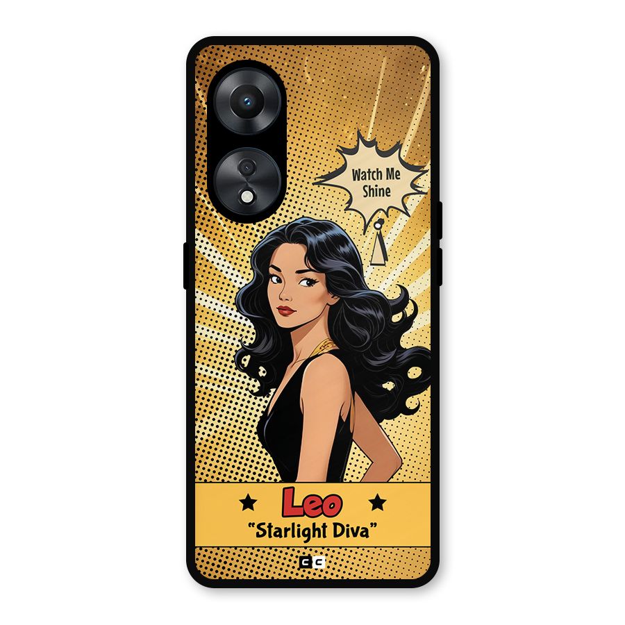 Diva Leo Metal Back Case for Oppo A78