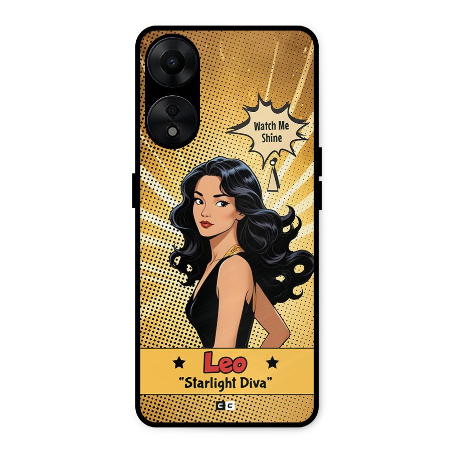 Diva Leo Metal Back Case for Oppo A78 5G