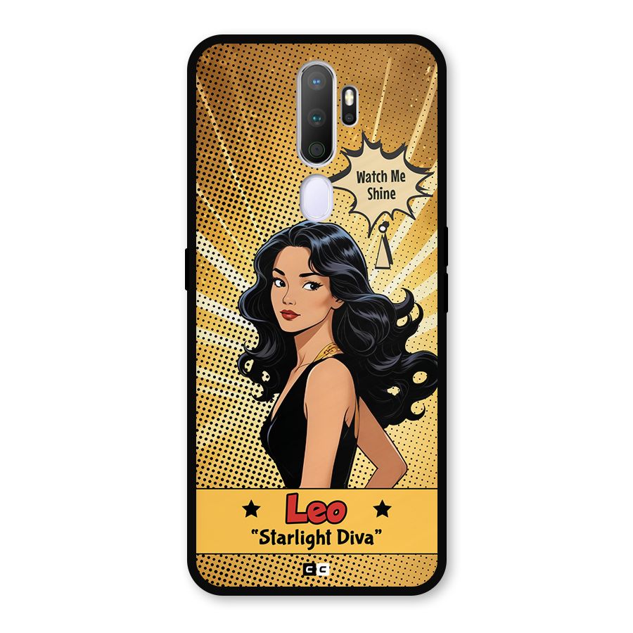 Diva Leo Metal Back Case for Oppo A9 (2020)