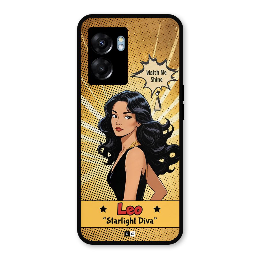 Diva Leo Metal Back Case for Oppo K10 (5G)