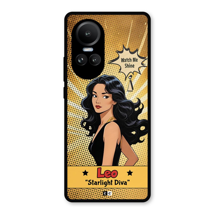 Diva Leo Metal Back Case for Oppo Reno10