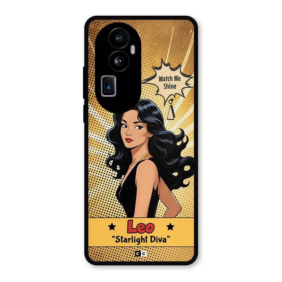 Diva Leo Metal Back Case for Oppo Reno10 Pro Plus