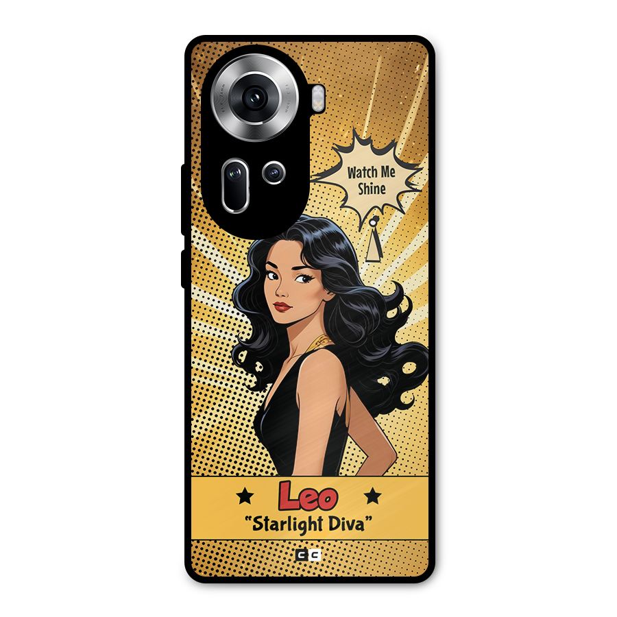 Diva Leo Metal Back Case for Oppo Reno11 5G