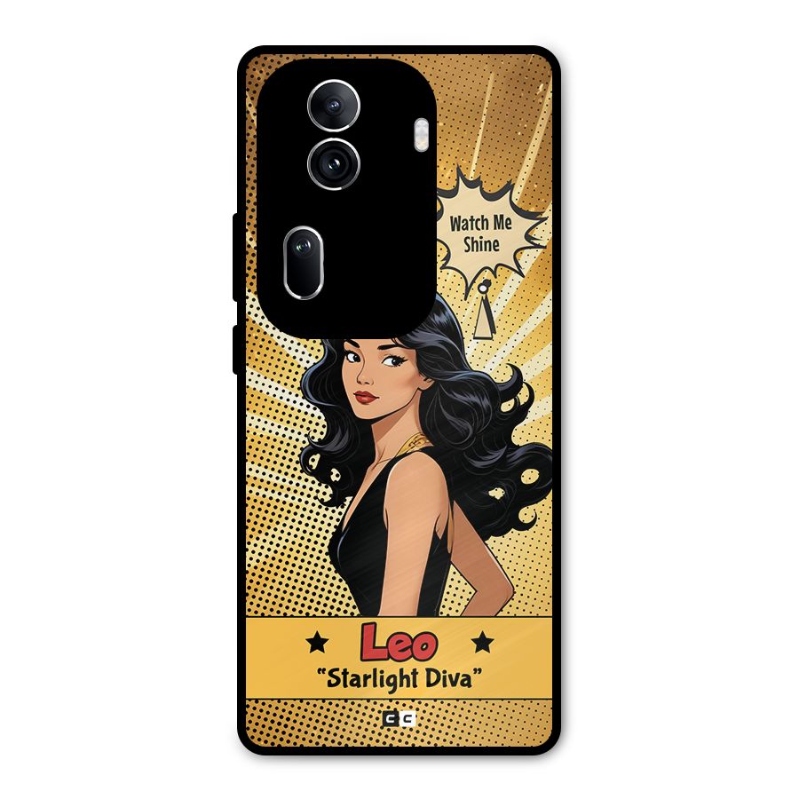 Diva Leo Metal Back Case for Oppo Reno11 Pro 5G