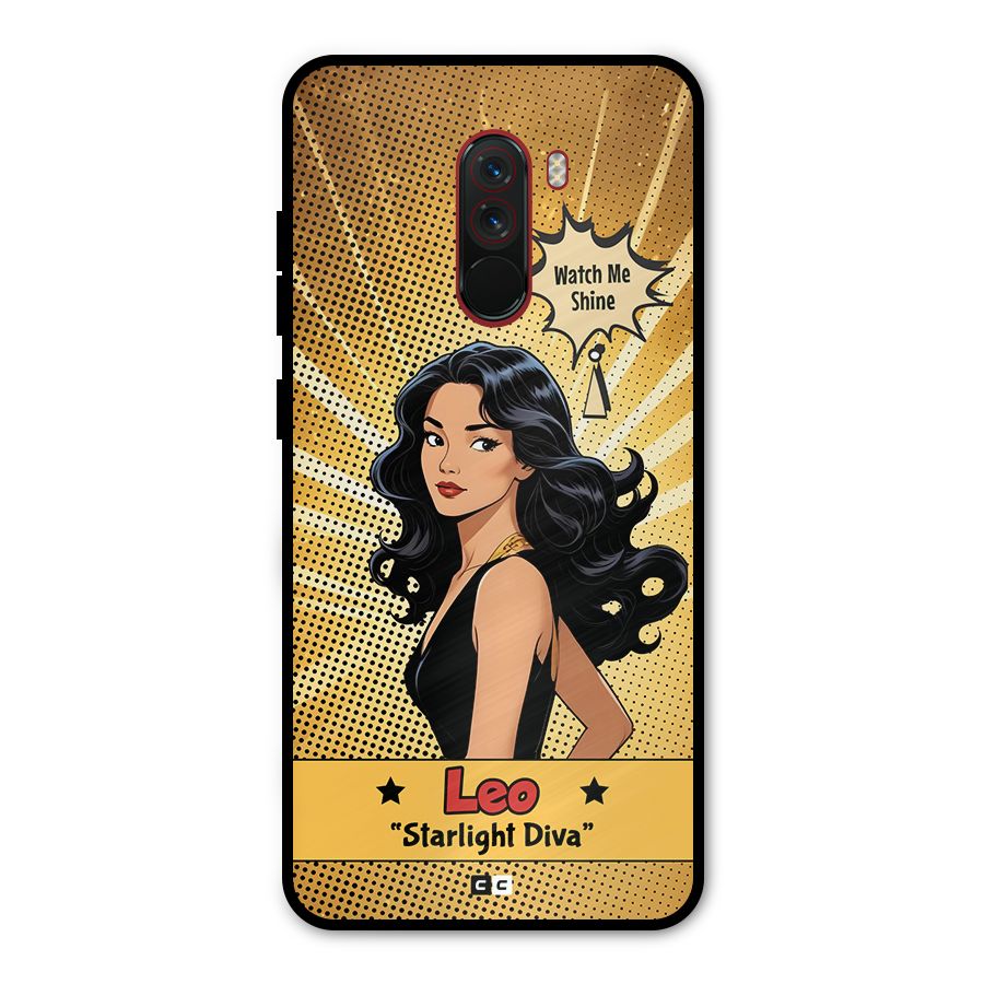 Diva Leo Metal Back Case for Poco F1