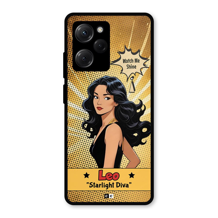 Diva Leo Metal Back Case for Poco X5 Pro