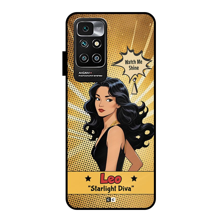Diva Leo Metal Back Case for Redmi 10 Prime