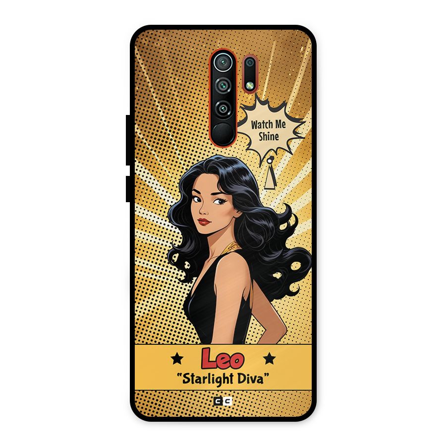 Diva Leo Metal Back Case for Redmi 9 Prime