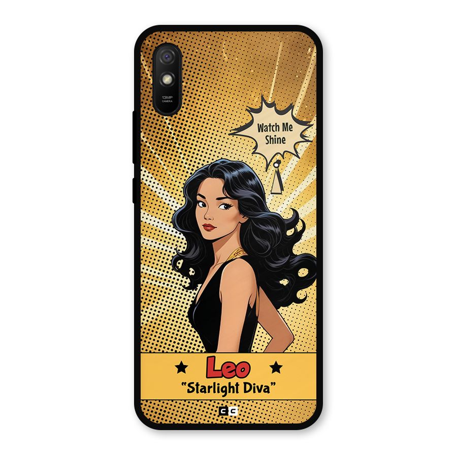 Diva Leo Metal Back Case for Redmi 9a
