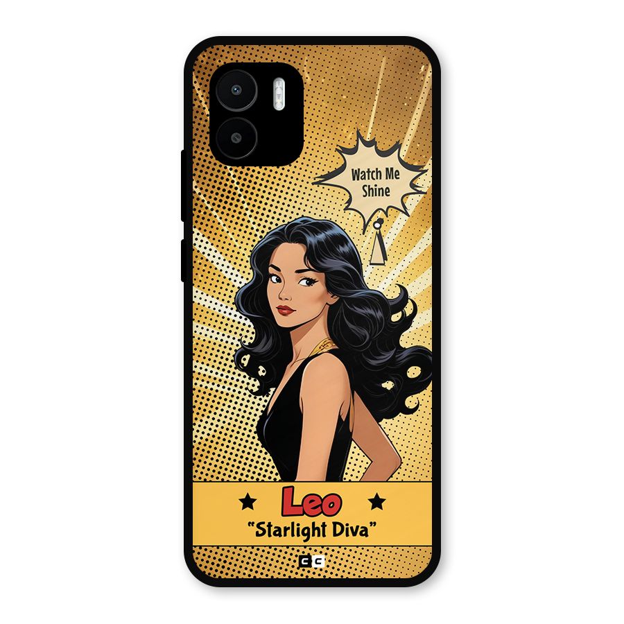 Diva Leo Metal Back Case for Redmi A2