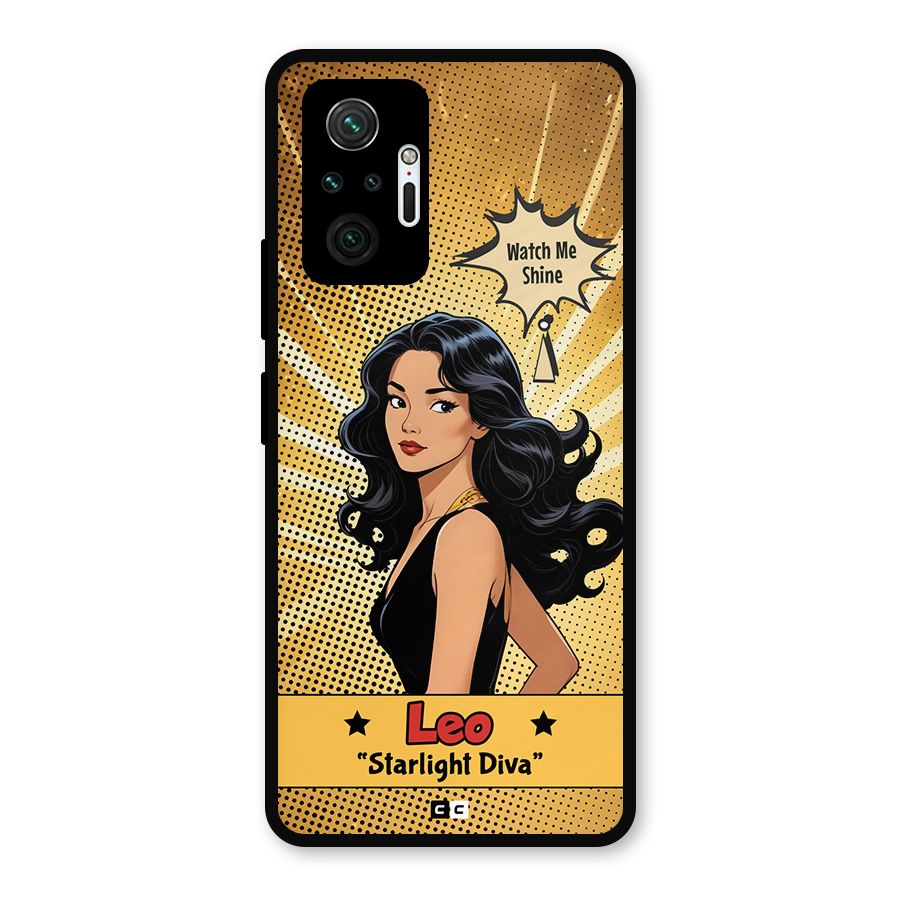 Diva Leo Metal Back Case for Redmi Note 10 Pro