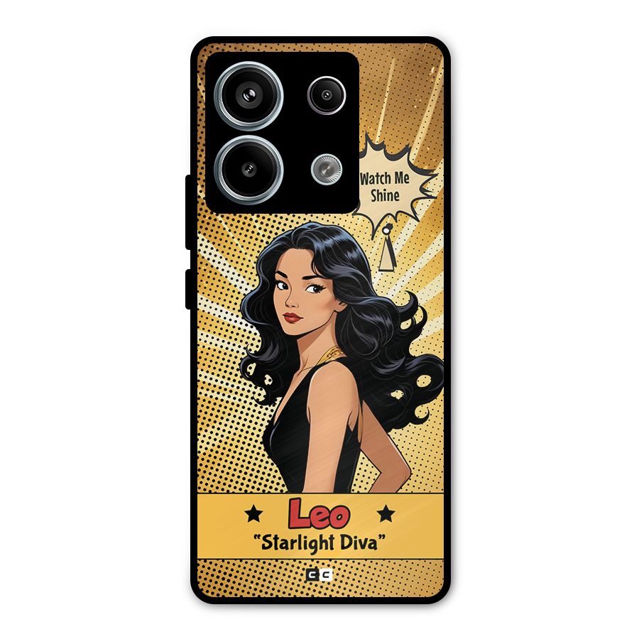 Diva Leo Metal Back Case for Redmi Note 13 Pro 5G