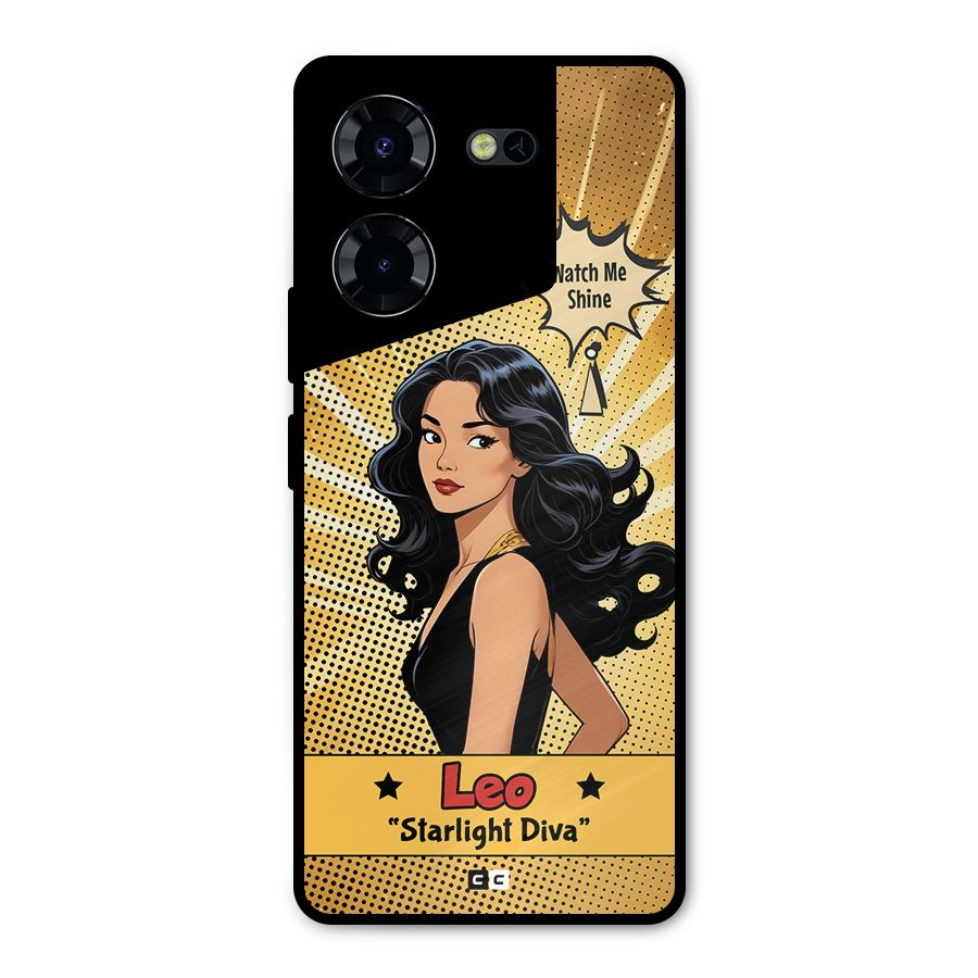 Diva Leo Metal Back Case for Tecno Pova 5 Pro 5G