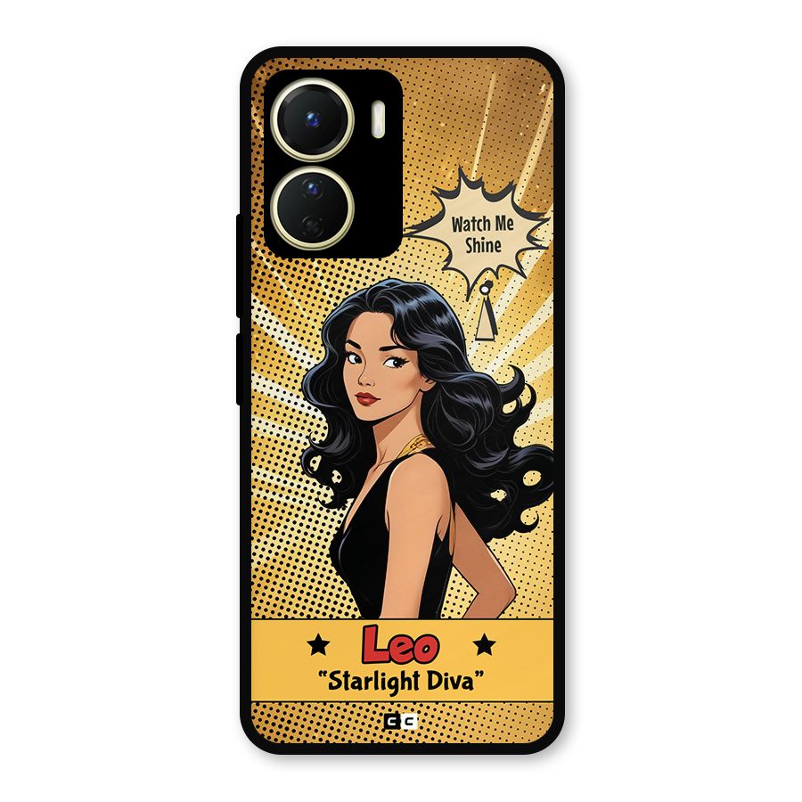 Diva Leo Metal Back Case for Vivo T2x